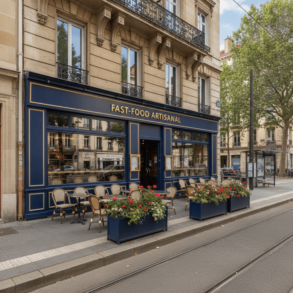 Fast-food 70m² à Lyon : cuisine équipée