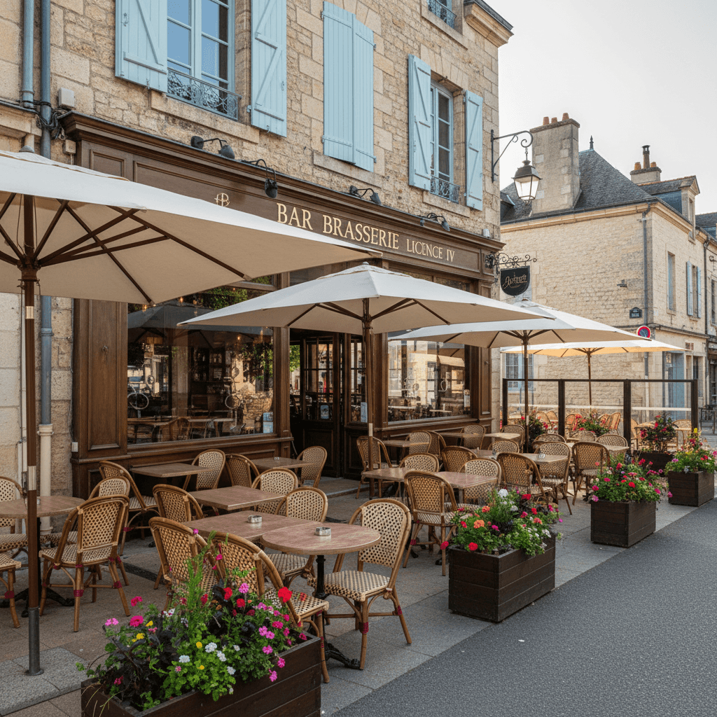 Bar-brasserie à Angoulême : terrasse - licence IV - Image 1