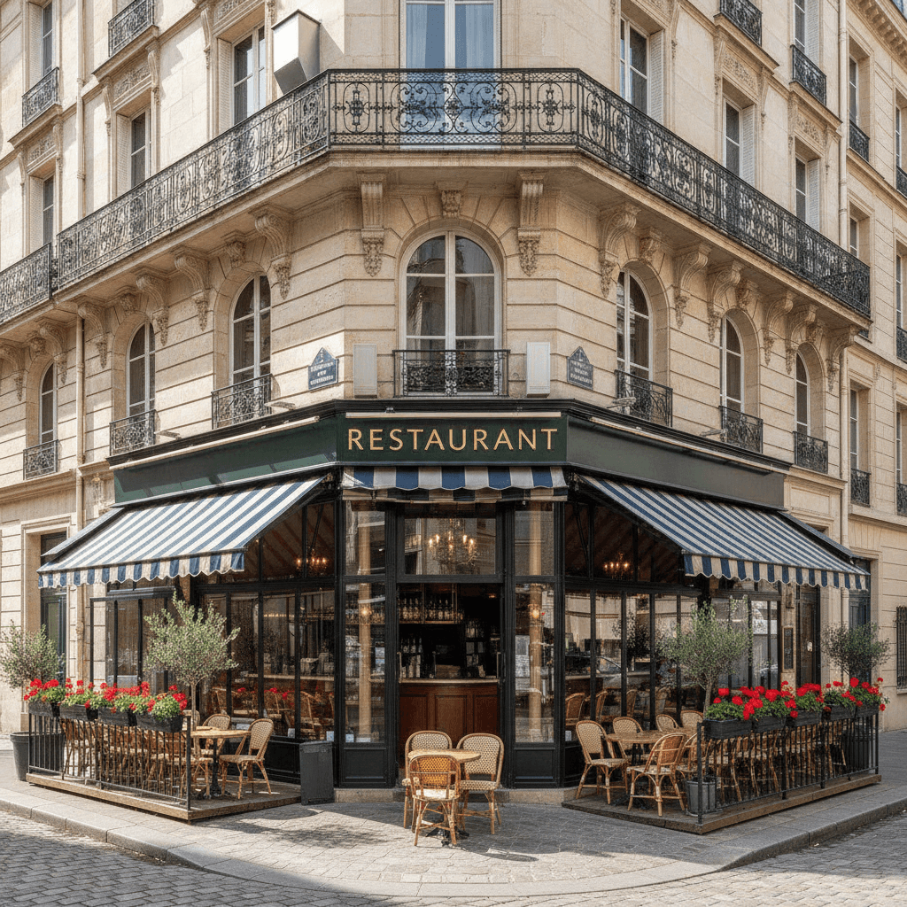 Restaurant 100m² à Antony : terrasse - extraction - Image 1
