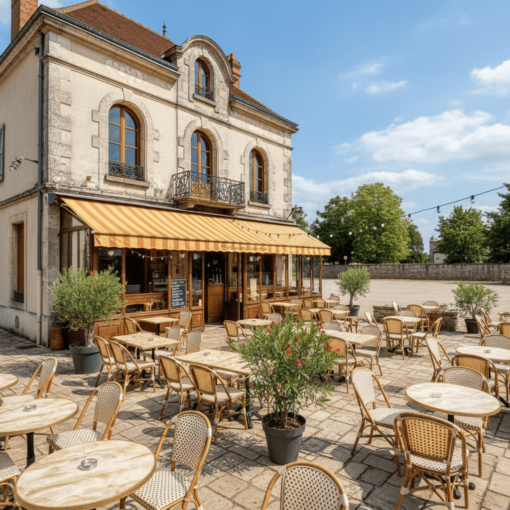 Bar-brasserie à Mazères : terrasse - licence IV - Image 1
