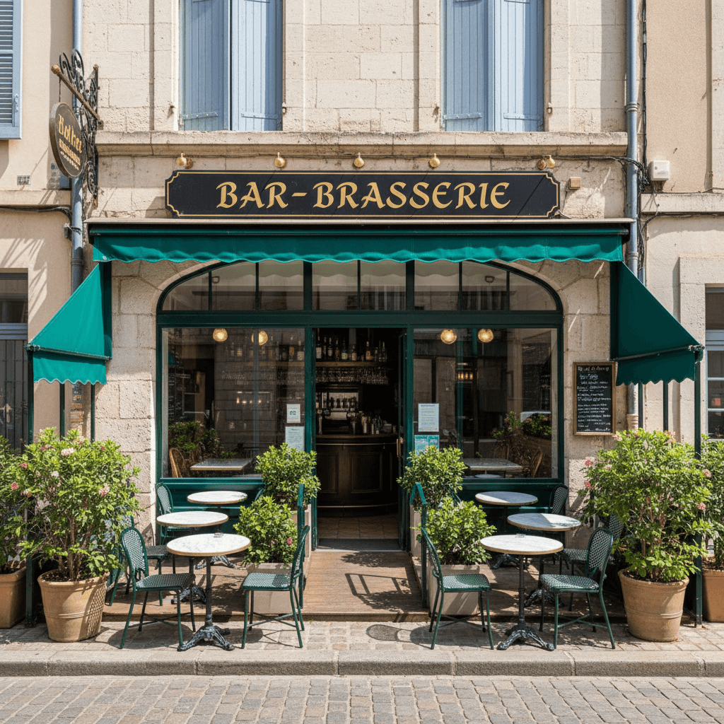 Bar-brasserie 73m² à Montpellier : terrasse - licence IV