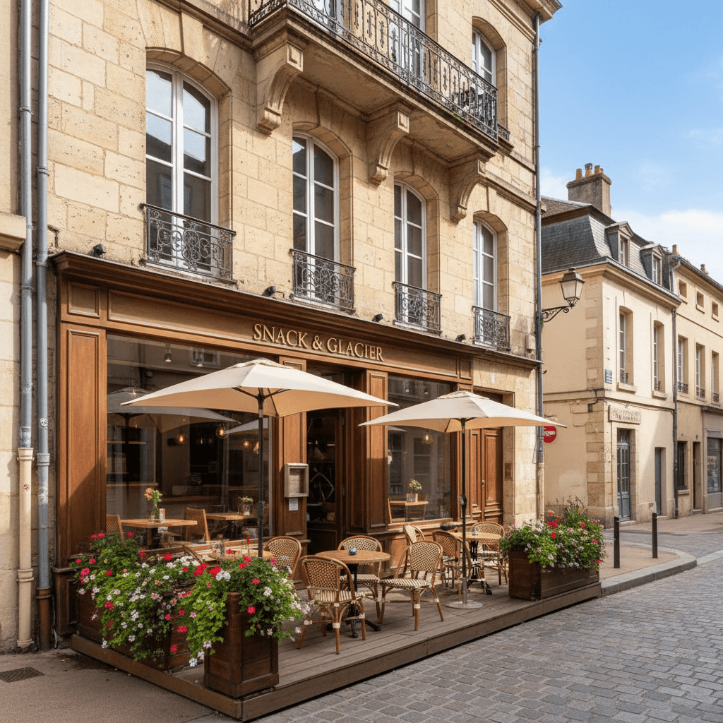 Snack à Dijon : terrasse