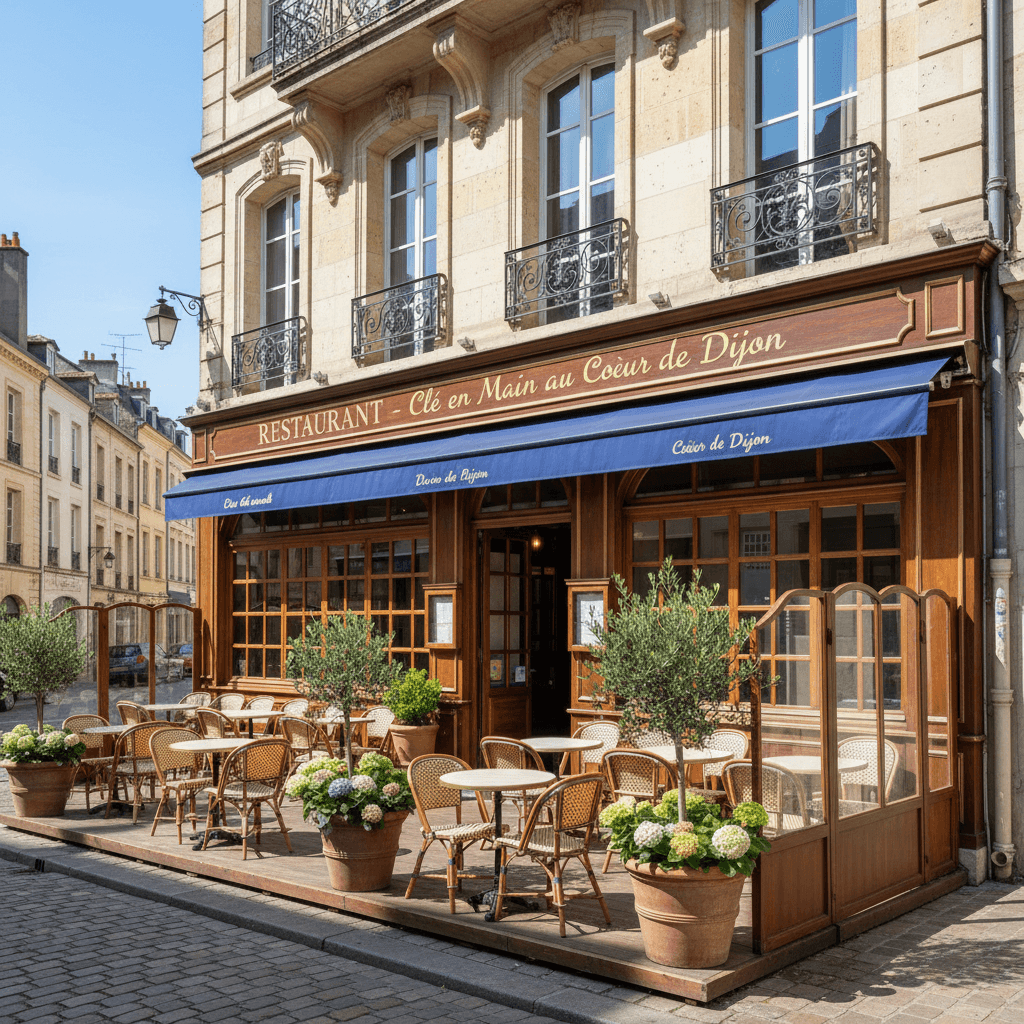 Restaurant à Dijon : terrasse - licence IV