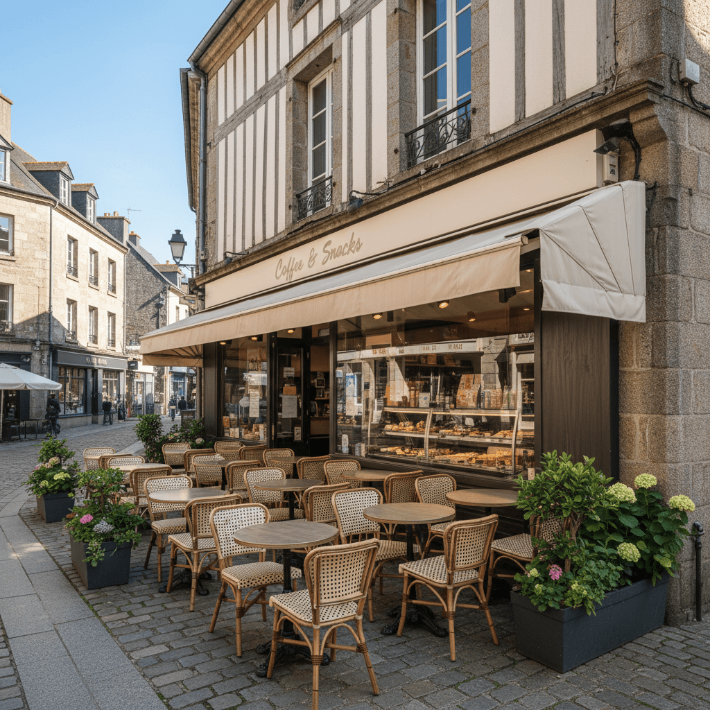 Snack à Quimper : terrasse - Image 1