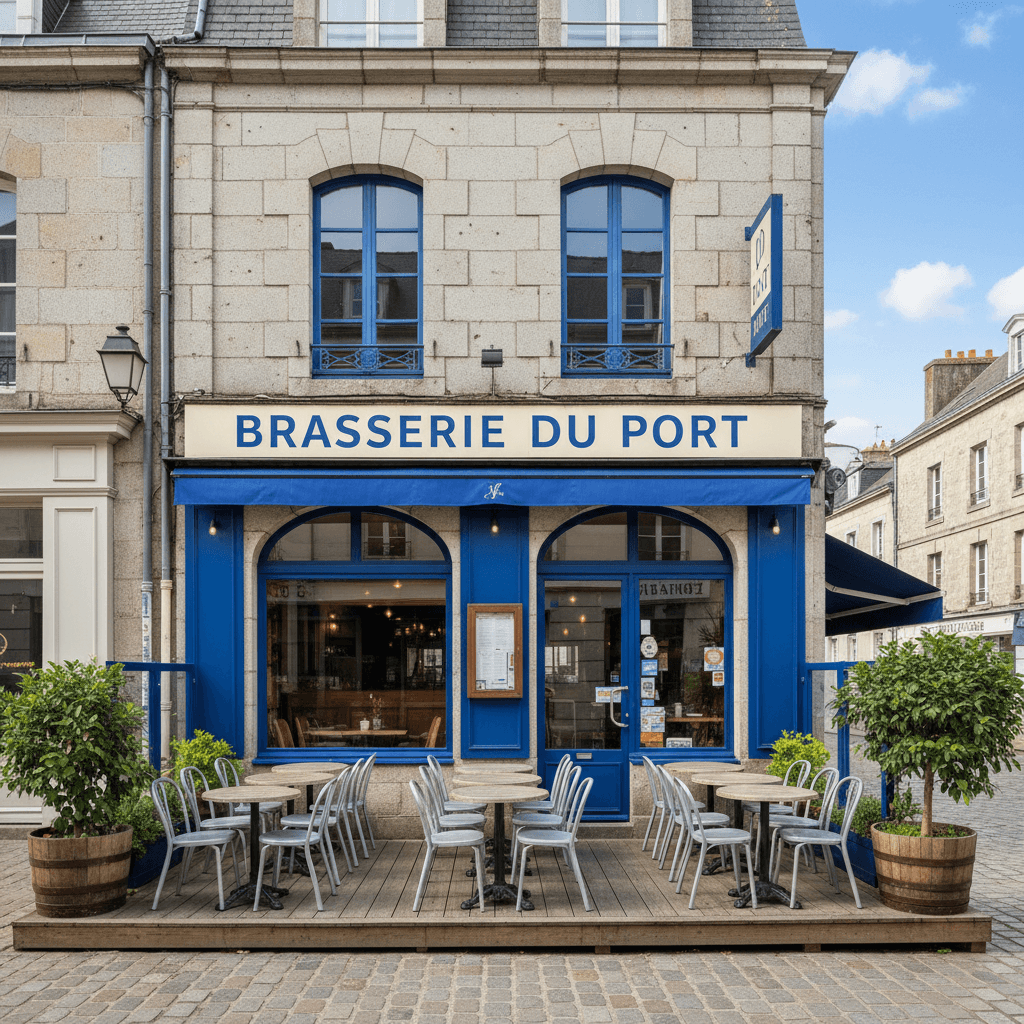 Bar-brasserie à Vannes : terrasse - licence IV - Image 1