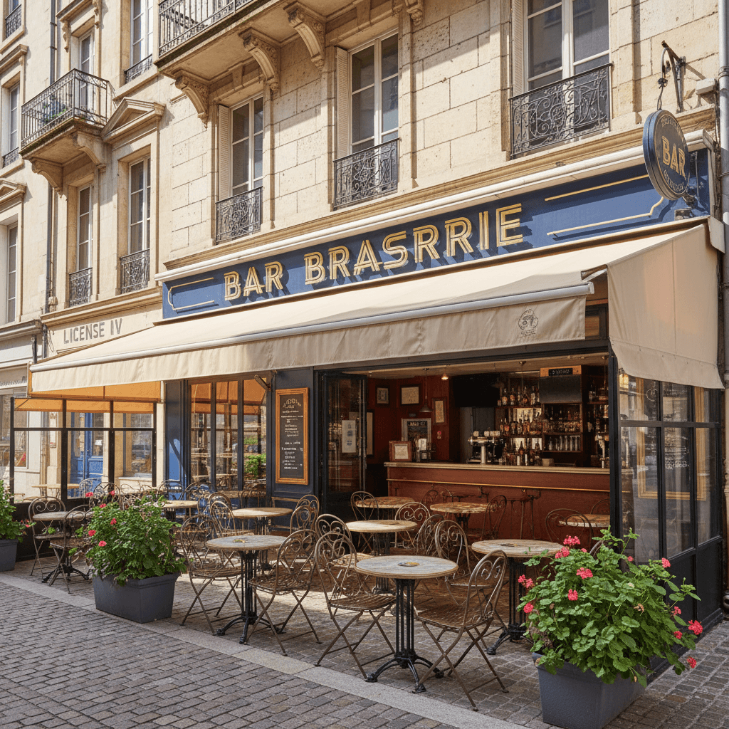 Bar-brasserie 84m² à Annecy : terrasse - licence IV - Image 1