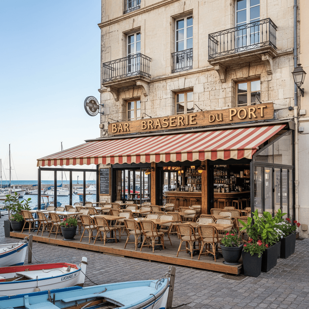 Bar-brasserie 235m² à Sète : terrasse - licence IV - Image 1