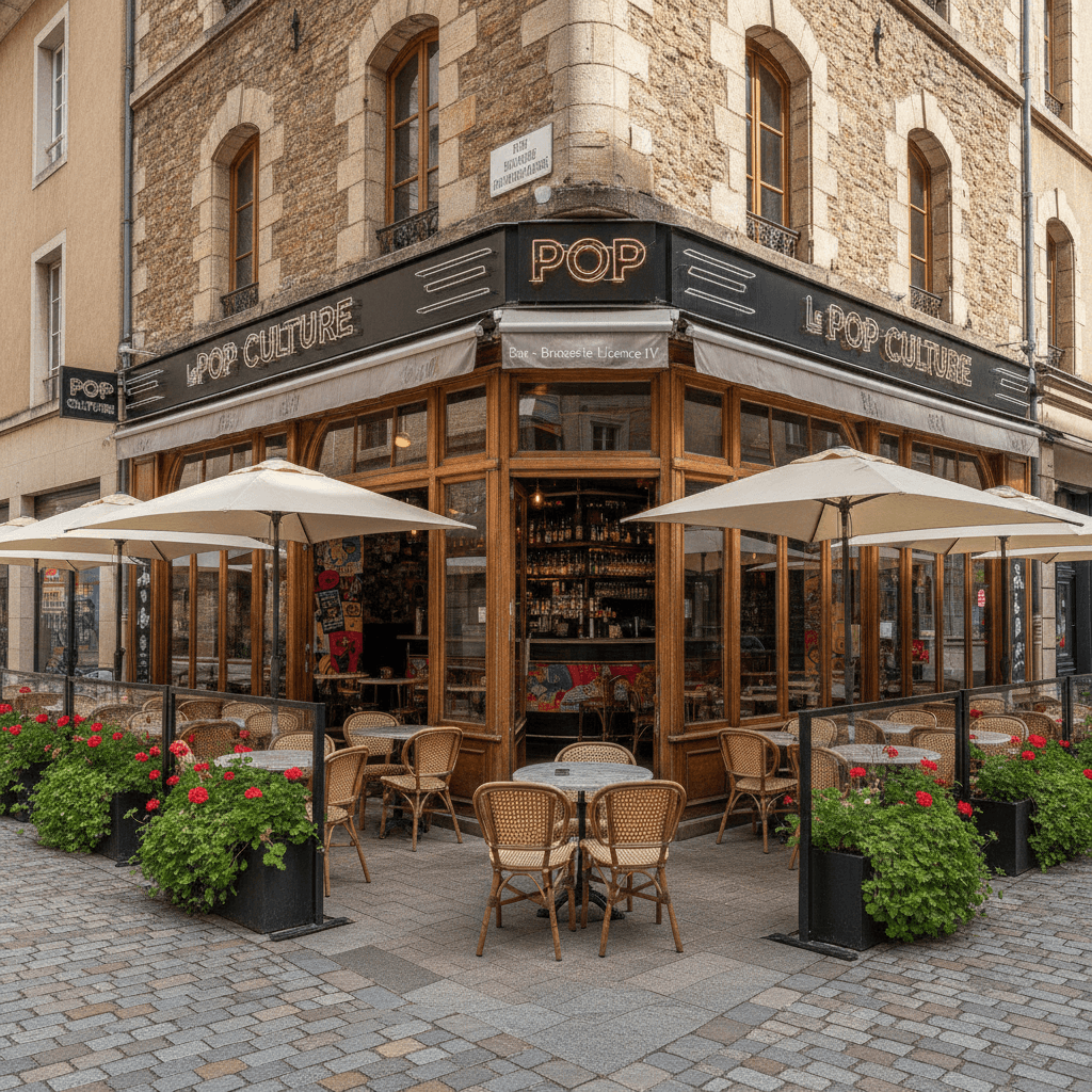 Bar-brasserie 140m² à Gap : terrasse - licence IV - Image 1