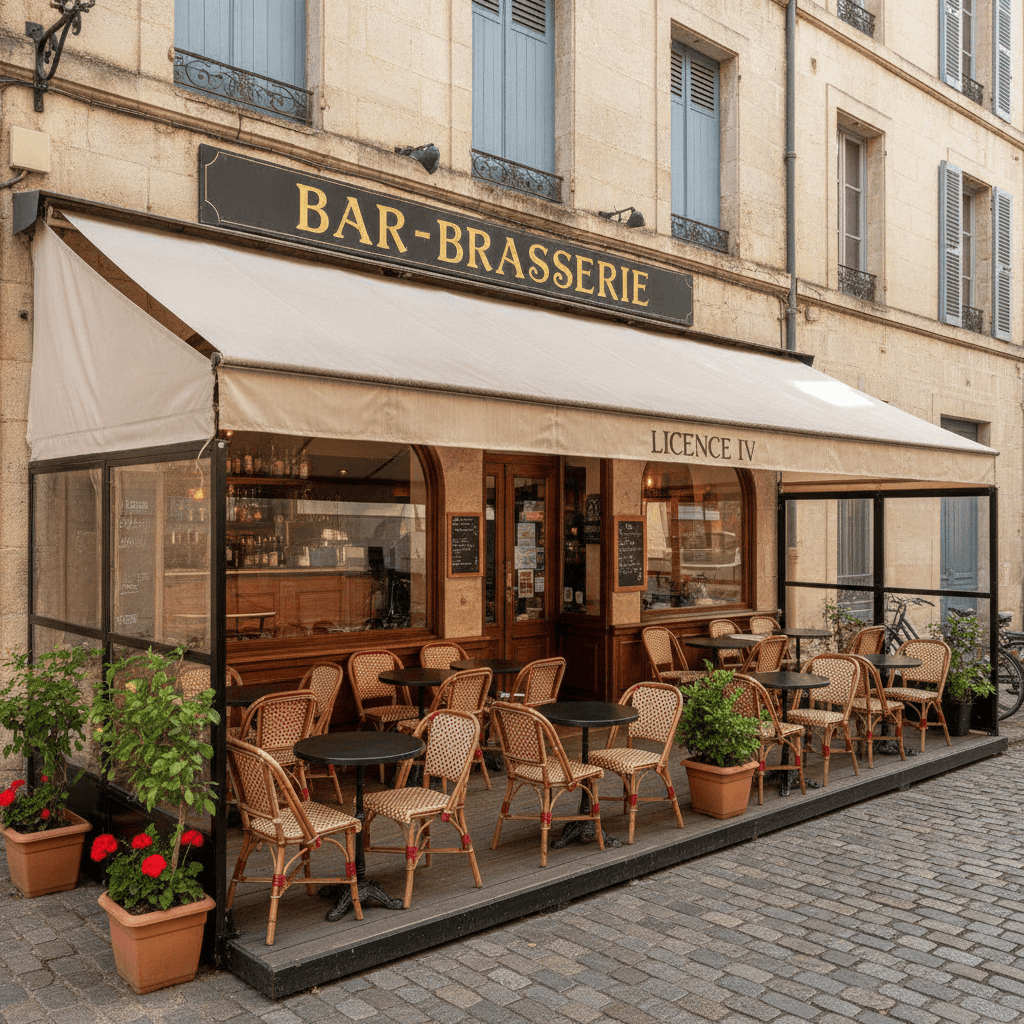 Bar-brasserie : terrasse - licence IV - Image 1