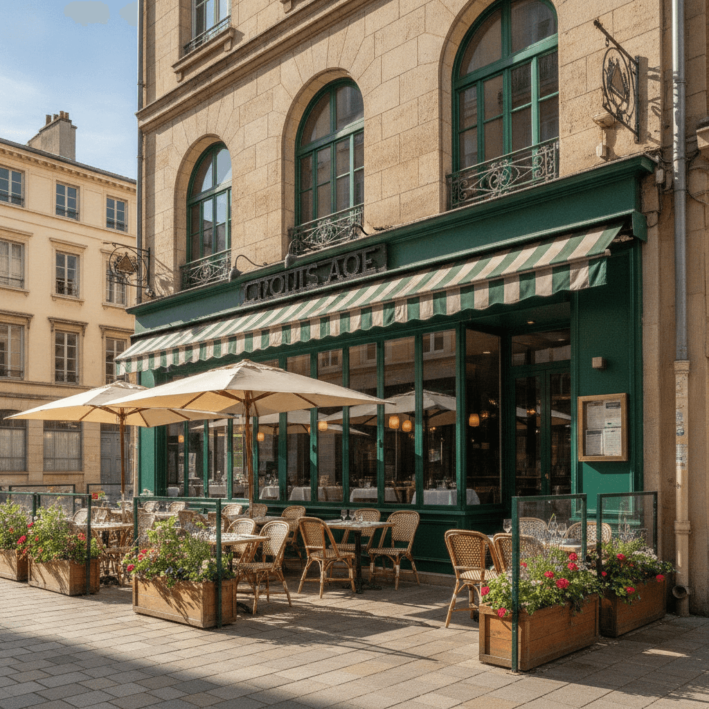 Restaurant 120m² à Lyon : terrasse - licence IV