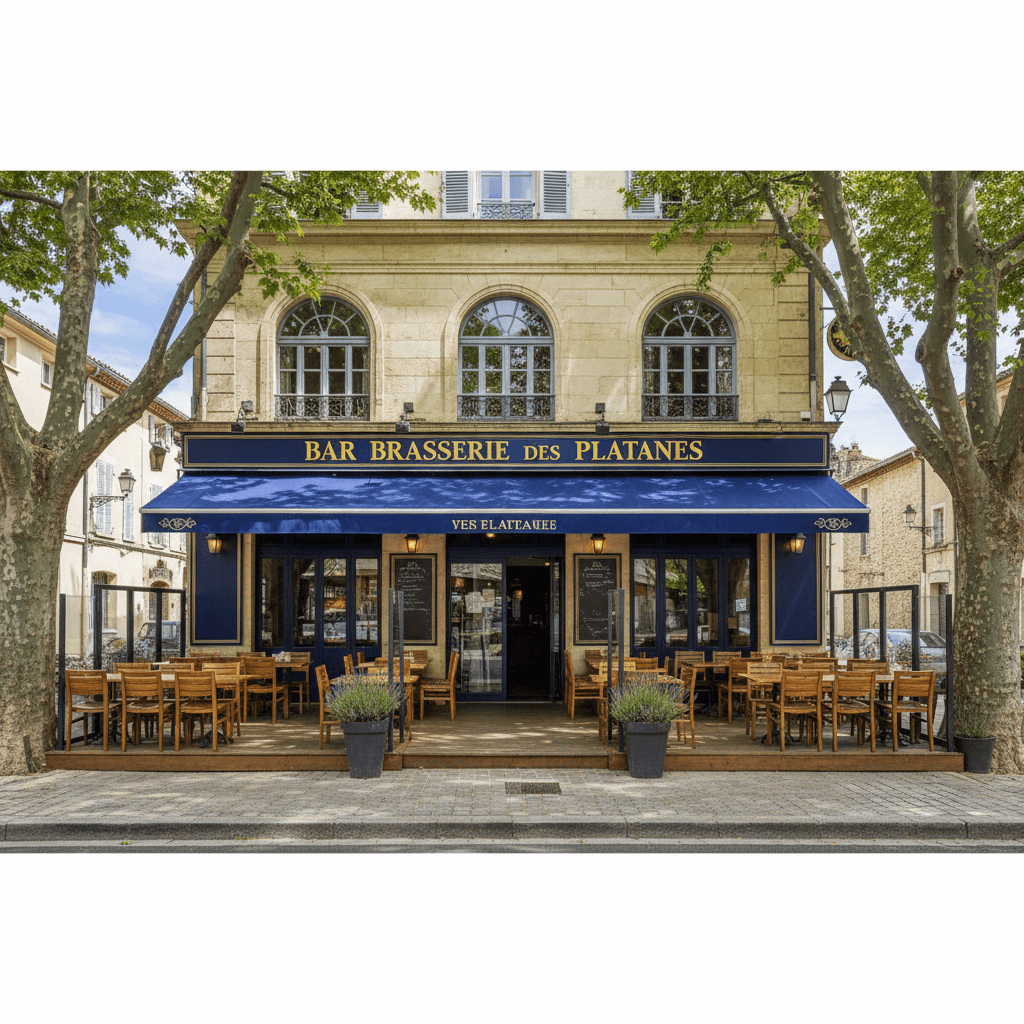 Bar-brasserie à Vaucluse : terrasse - Image 1