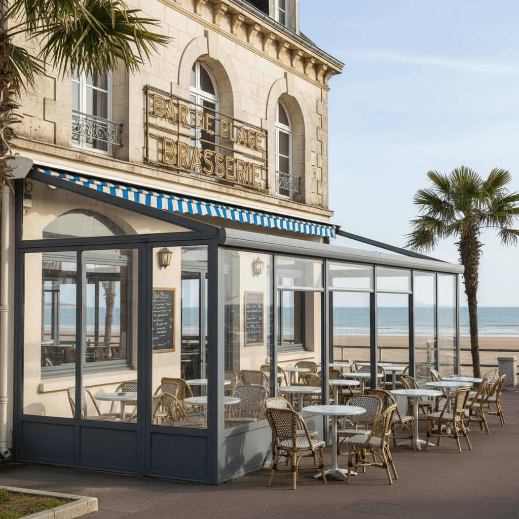 Bar-brasserie 400m² à Saint-Brevin-Les-Pins : terrasse - licence IV - Image 1