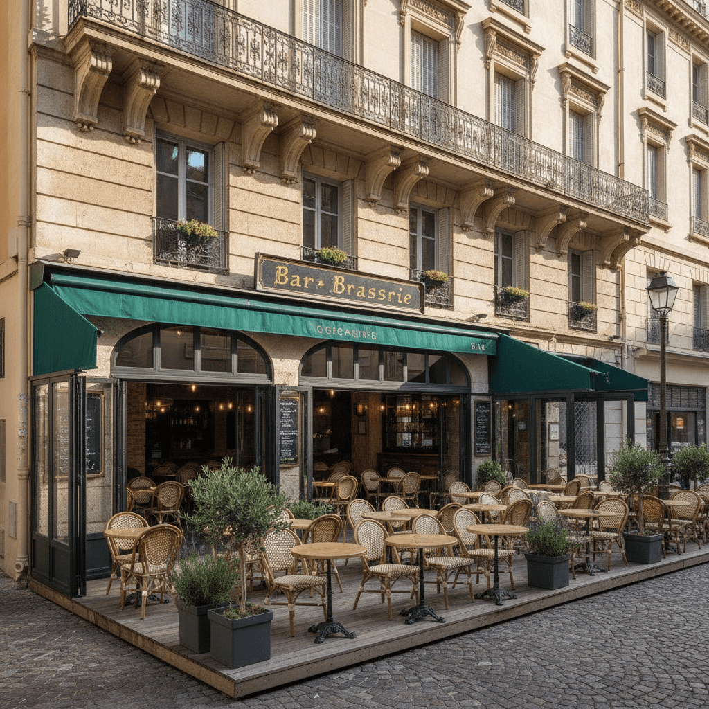 Bar-brasserie 43m² à Nice : terrasse - licence IV