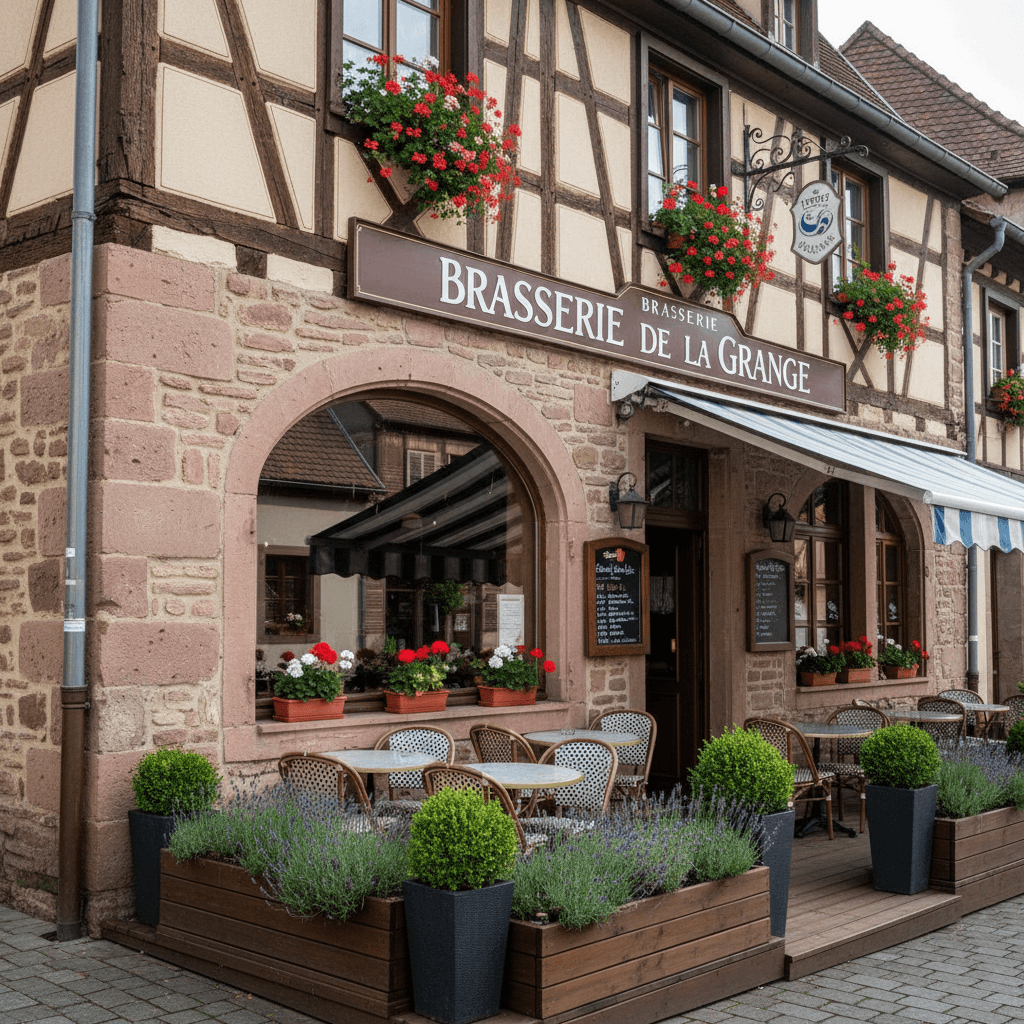 Bar-brasserie 390m² à Muttersholtz : terrasse - licence IV - Image 1