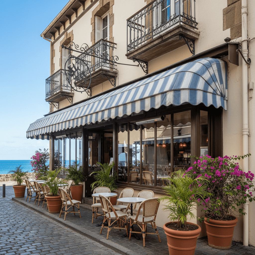 Restaurant à Saint-Paul : terrasse - licence IV - Image 1