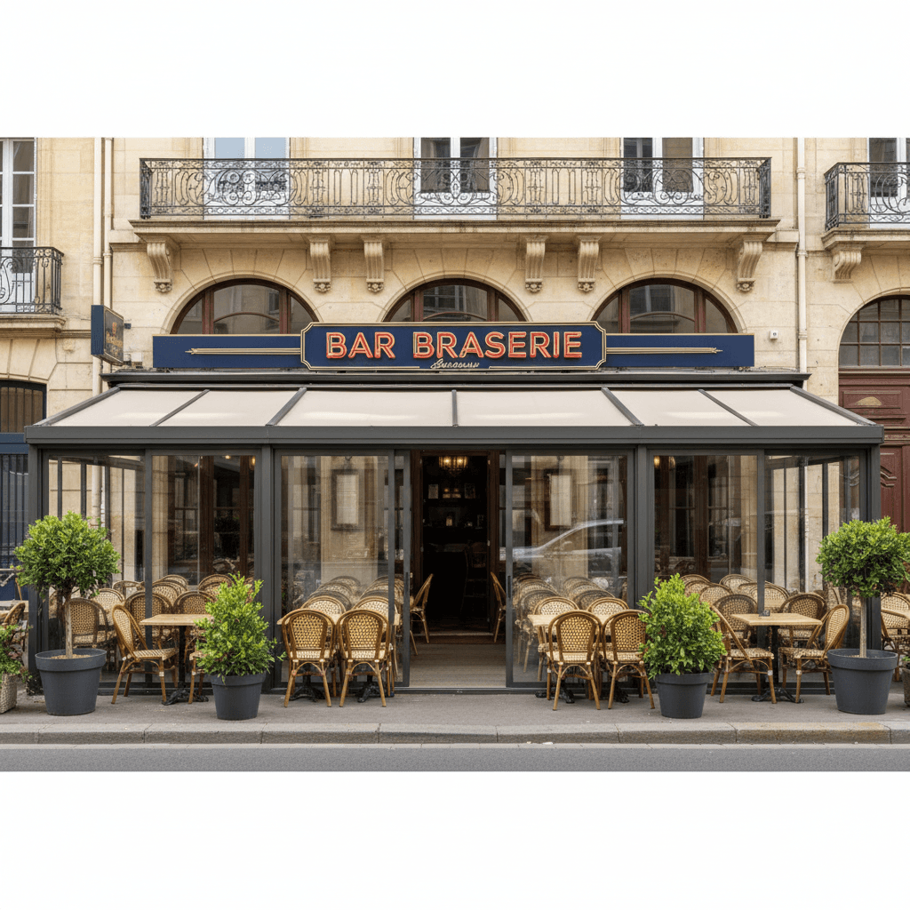 Bar-brasserie à Bordeaux : terrasse - licence IV - Image 1