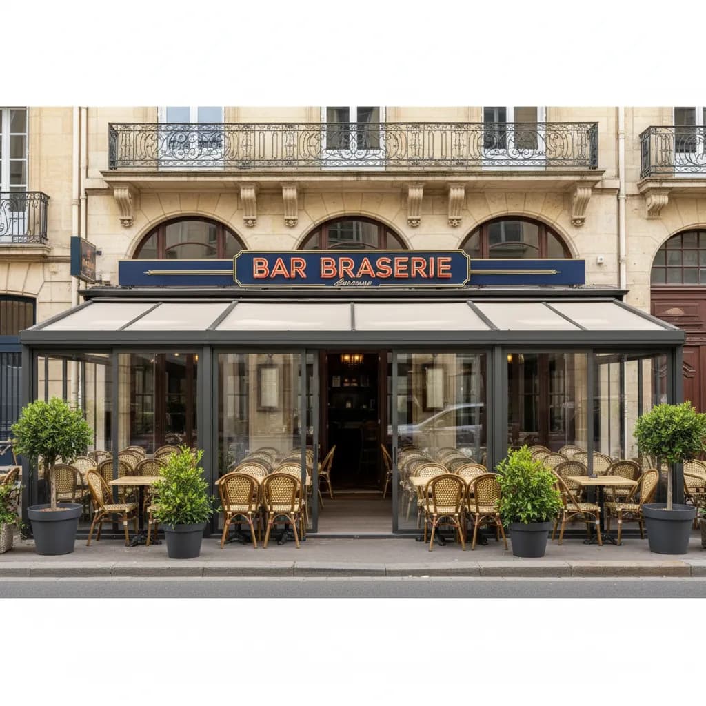 Bar-brasserie à Bordeaux : terrasse - licence IV - Image 1