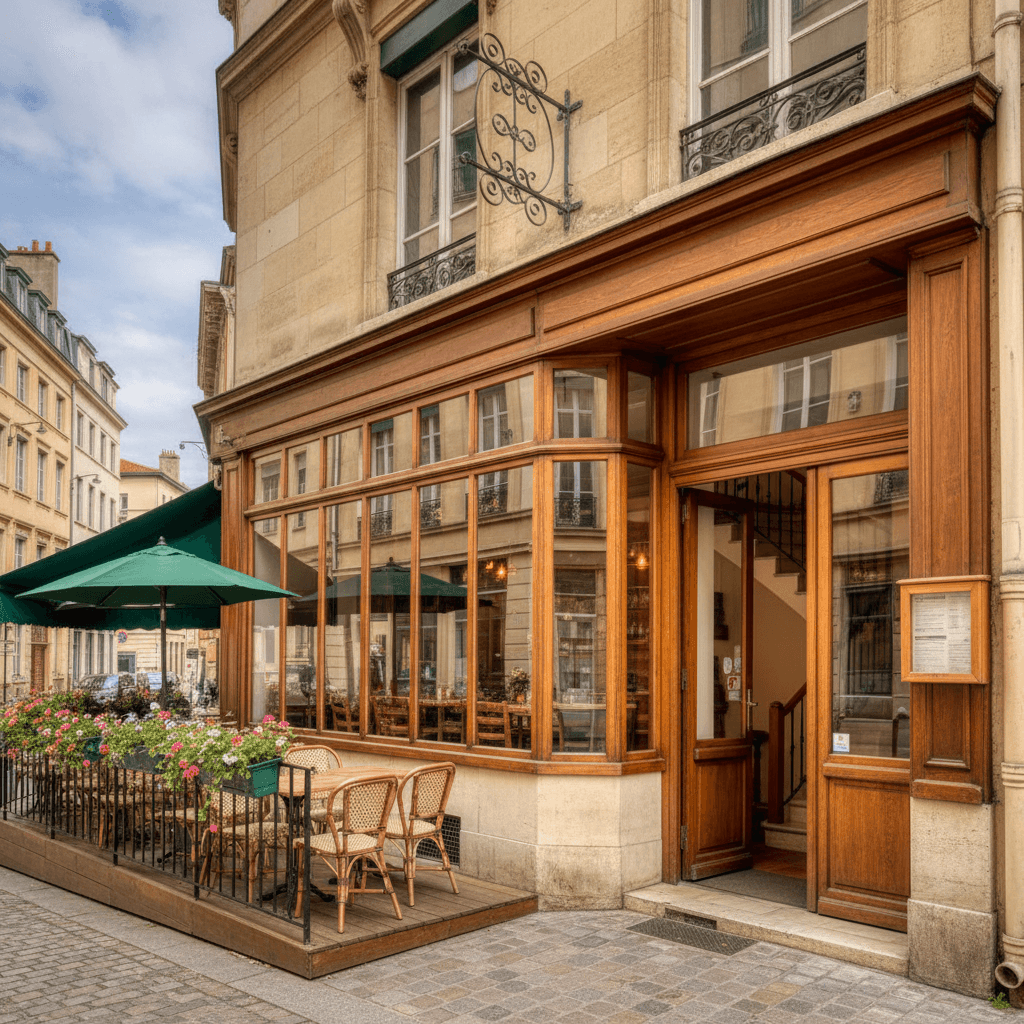 Restaurant 136m² à Lyon : terrasse - licence IV