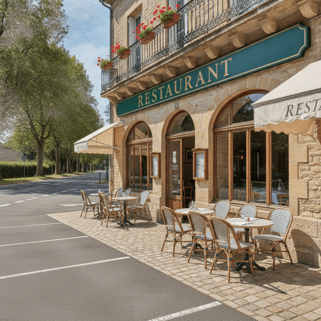 Restaurant 226m² à Belin-Béliet : terrasse - parking