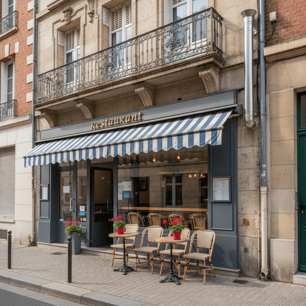 Restaurant 20 couverts à Villemomble : terrasse - extraction - Image 1