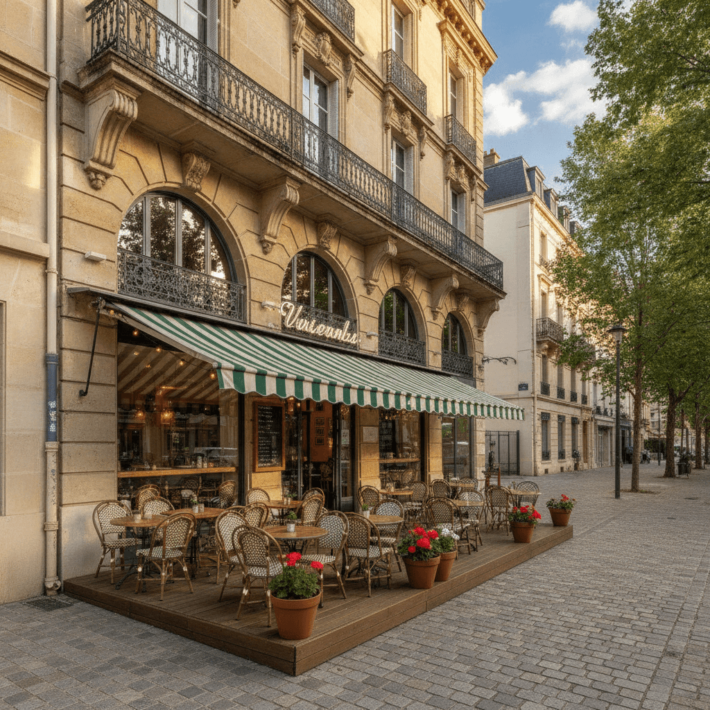 Restaurant 85m² à Vichy : terrasse - extraction - Image 1