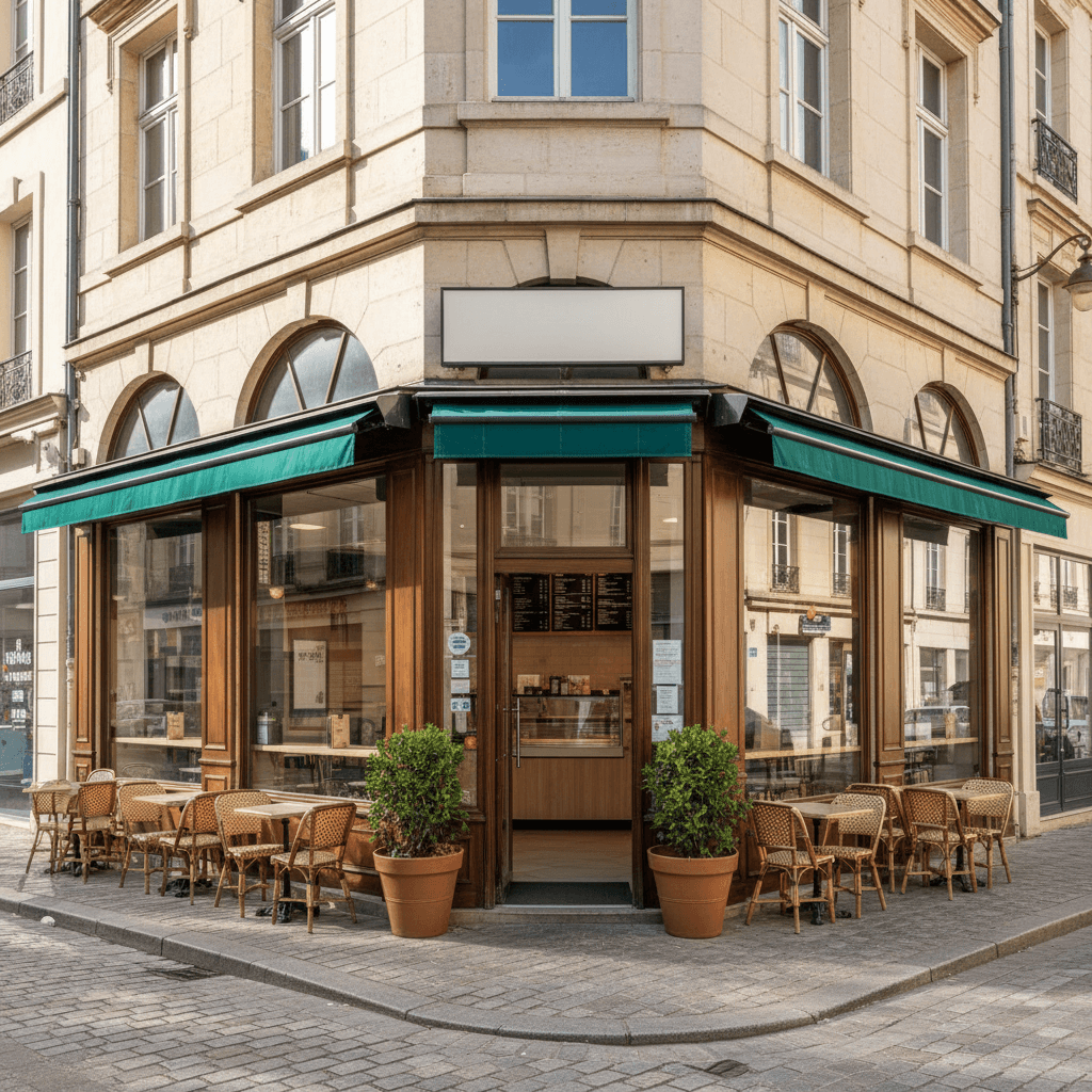 Fast-food 75m² à Nantes : terrasse - extraction