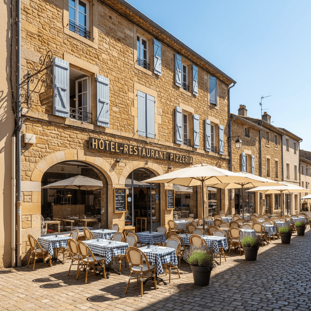 Restaurant 1000m² à Joyeuse : terrasse - licence IV - Image 1