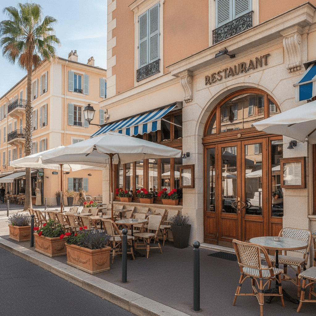Restaurant 55m² à Nice : terrasse - licence IV