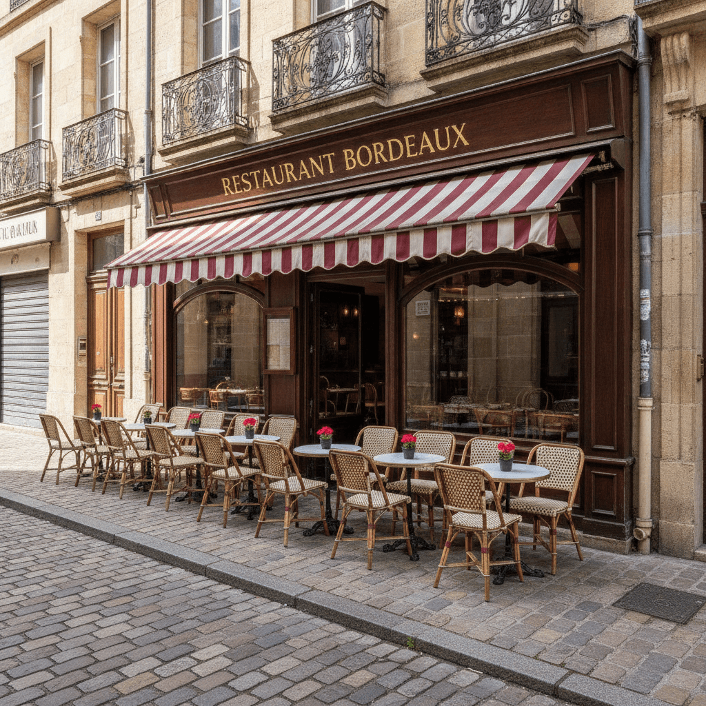 Restaurant 140m² à Bordeaux : terrasse