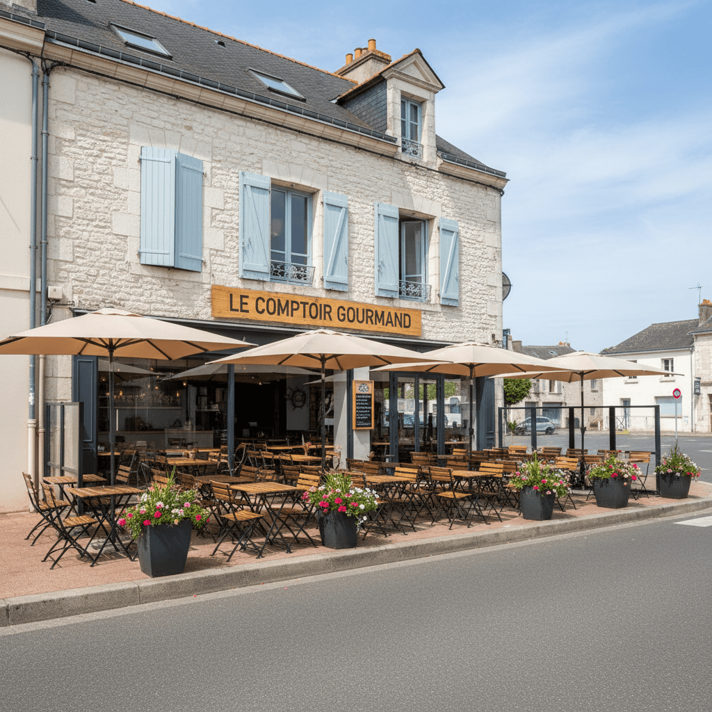 Fast-food 140m² à La Rochelle : terrasse - Image 1