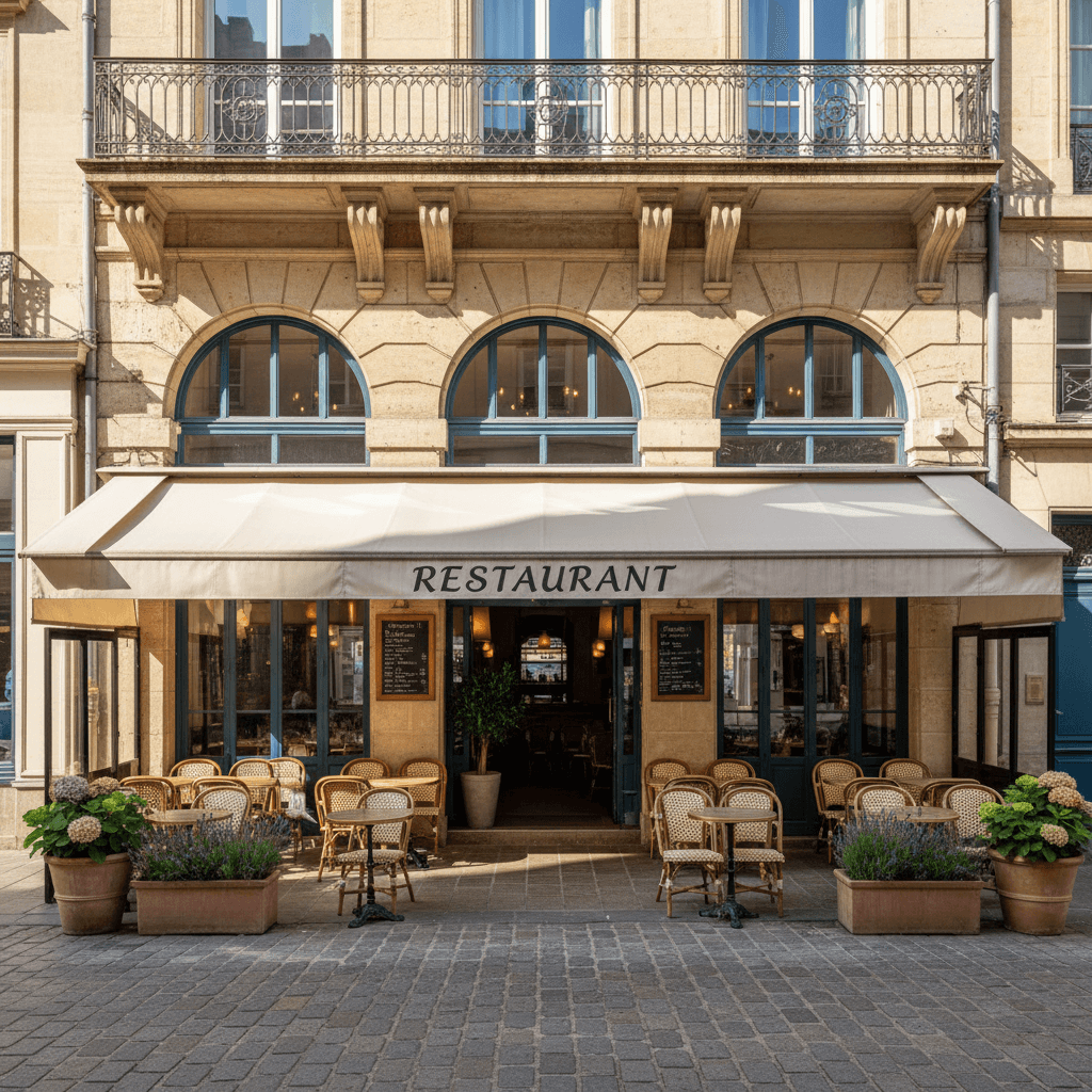 Restaurant 200m² à Nantes : terrasse - extraction