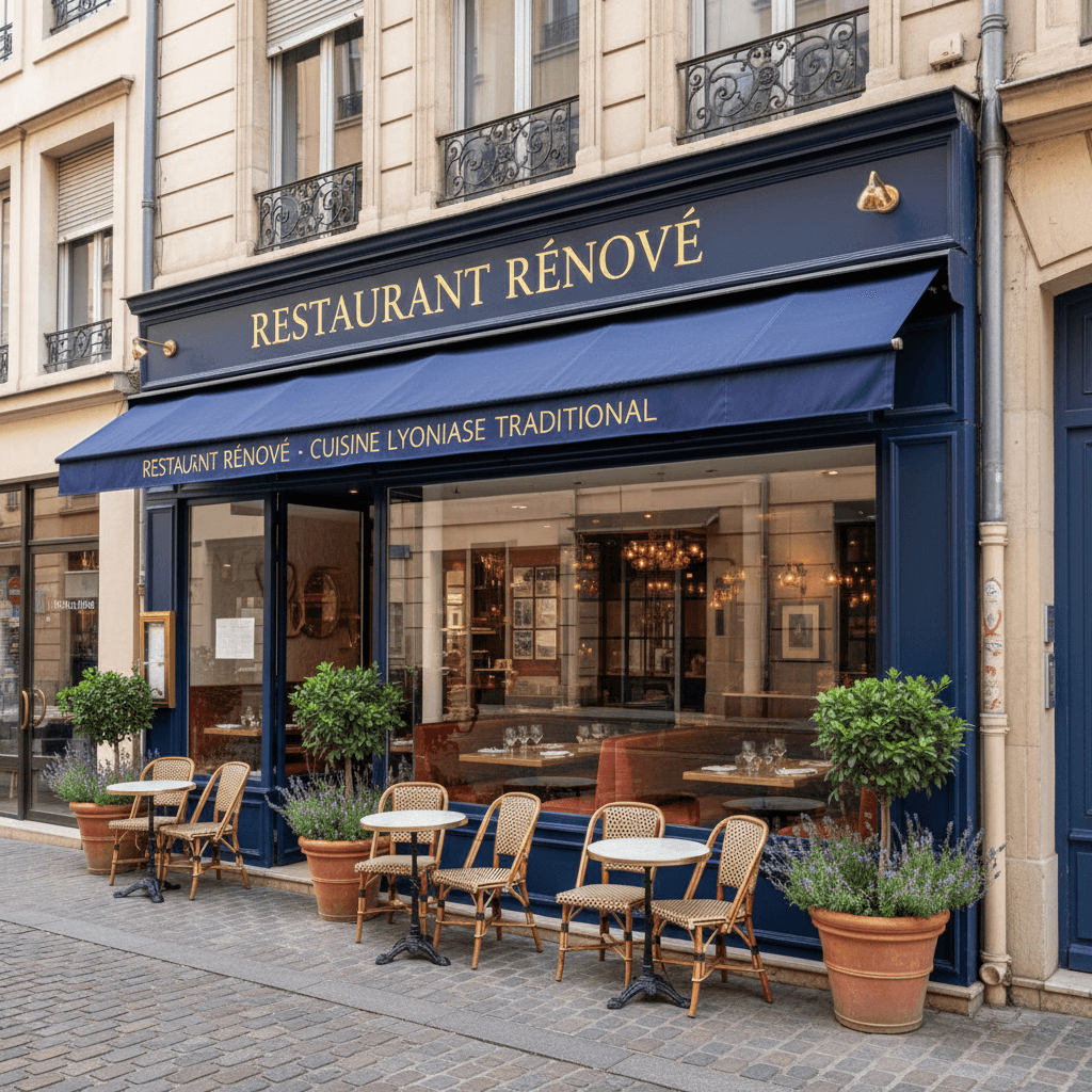 Restaurant Rénové au Cœur de Lyon