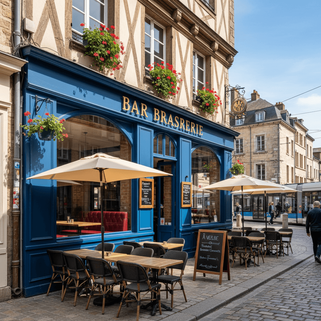 Bar-brasserie 60m² à Rouen : terrasse