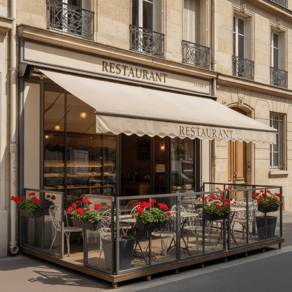 Restaurant 110 couverts à Boulogne-Billancourt : terrasse - licence IV - Image 1