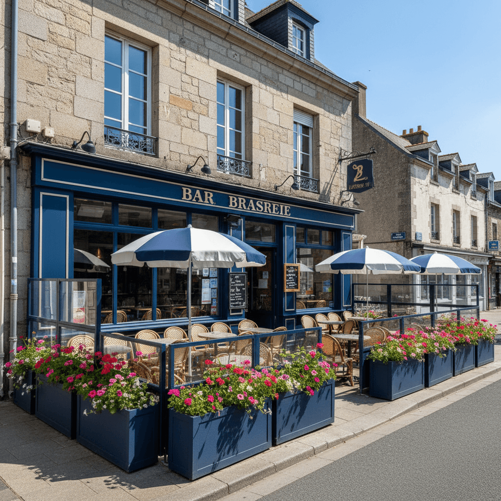 Bar-brasserie à Vannes : terrasse - licence IV - Image 1