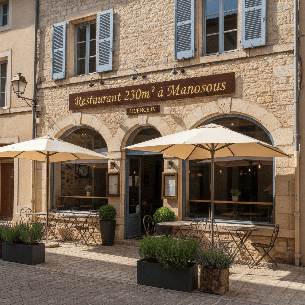 Restaurant 230m² à Manosque : terrasse - licence IV - Image 1