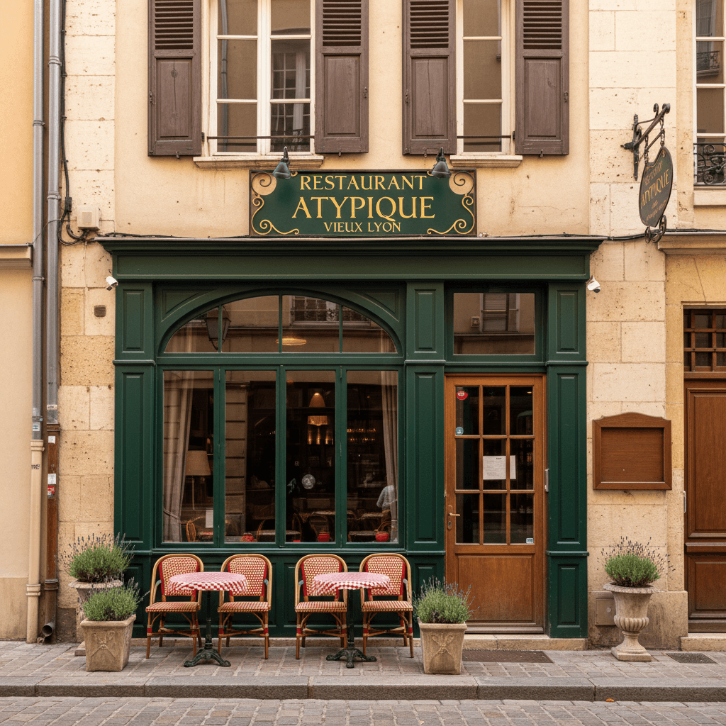 Restaurant 25 couverts à Lyon : terrasse - extraction