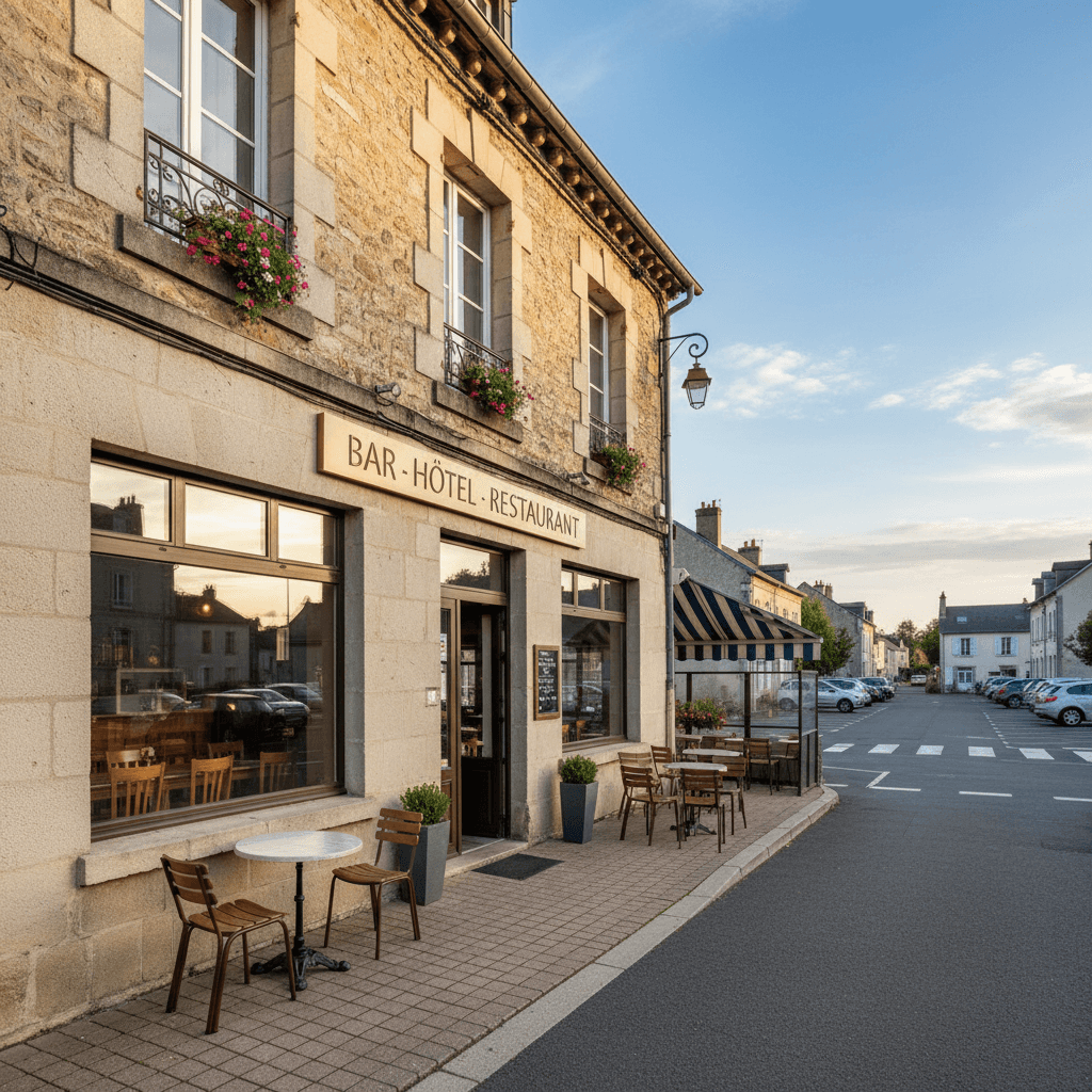 Restaurant à Les Prés : terrasse - licence IV - Image 1