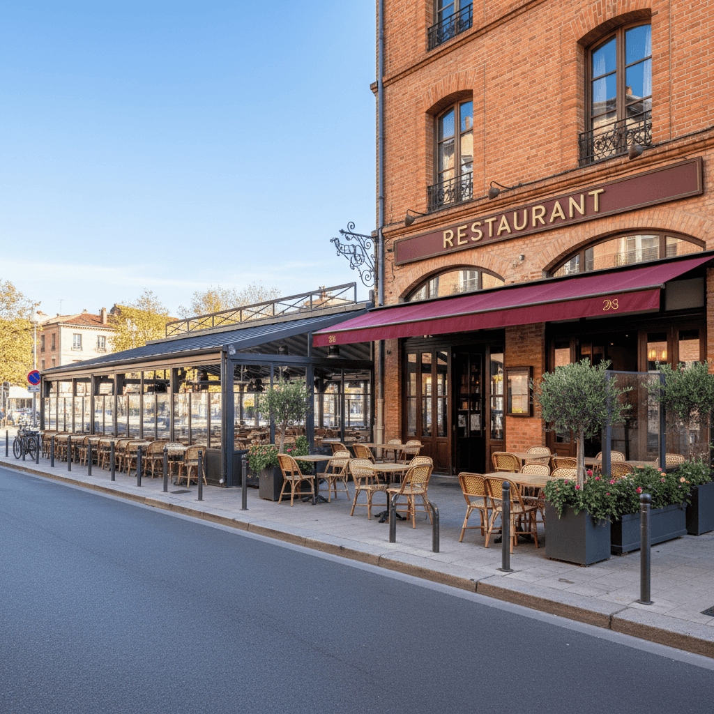 Restaurant 246m² à Toulouse : terrasse - licence IV - Image 1