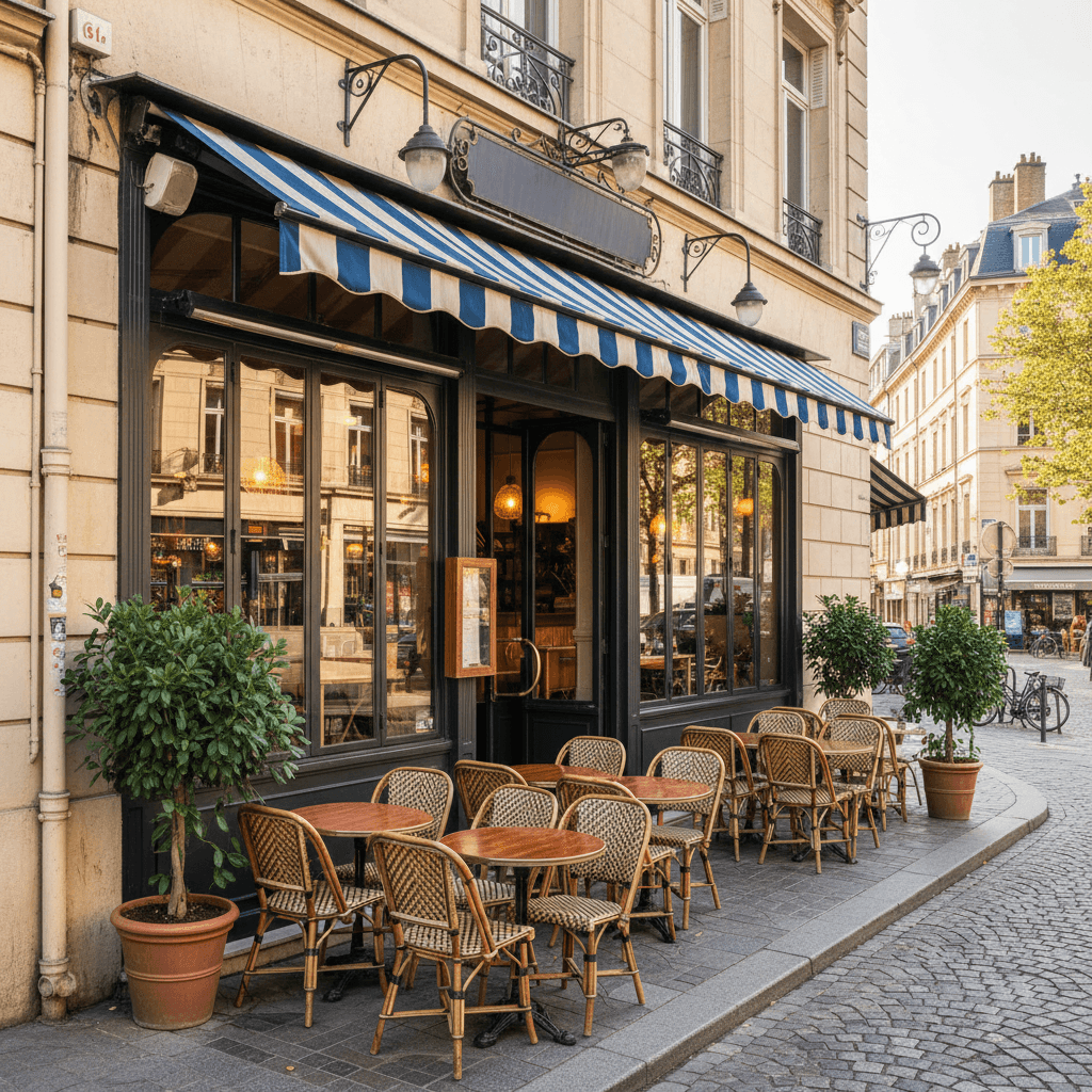 Restaurant 94m² à Lyon : terrasse - extraction - Image 1