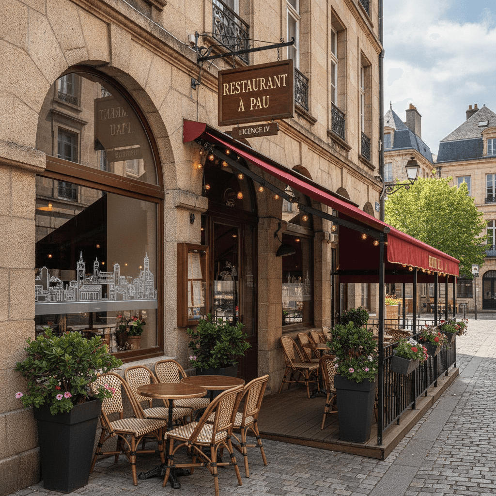 Restaurant à Pau : terrasse - licence IV - Image 1