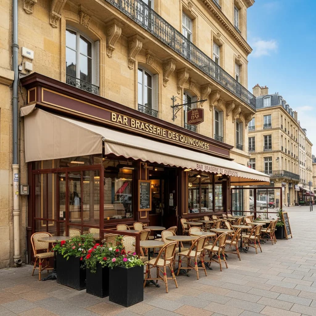 Bar-brasserie 145m² à Bordeaux : terrasse - licence IV - Image 1