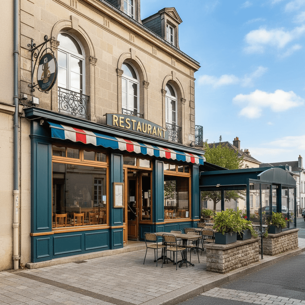 Restaurant 285m² à La Roche-Sur-Yon : terrasse - licence IV - Image 1