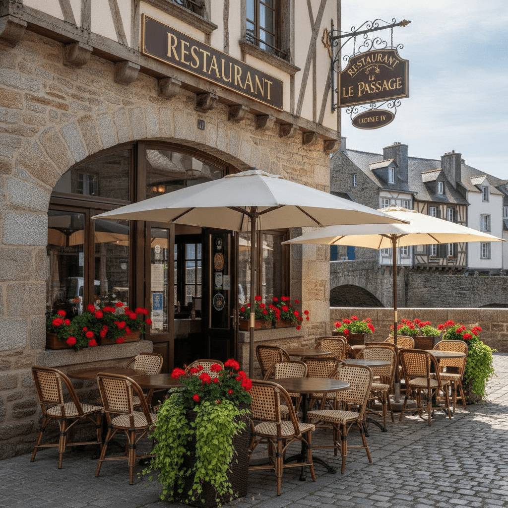 Restaurant à Landerneau : terrasse - licence IV - Image 1