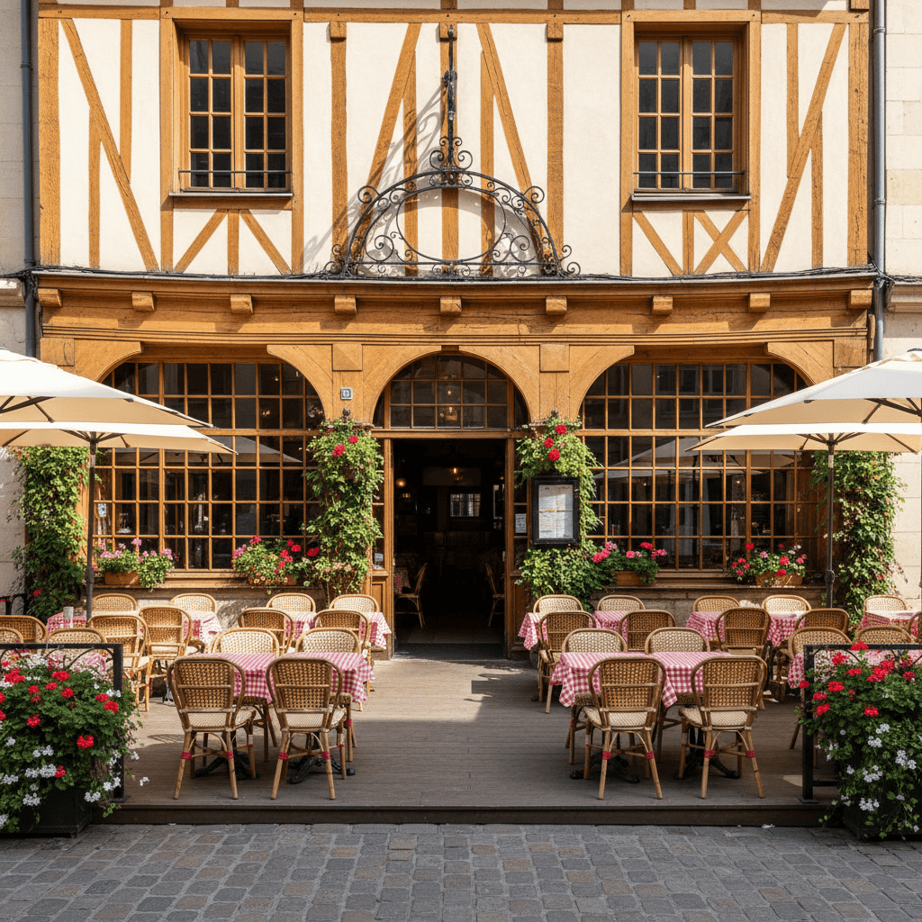 Fast-food à Rouen : terrasse - licence IV