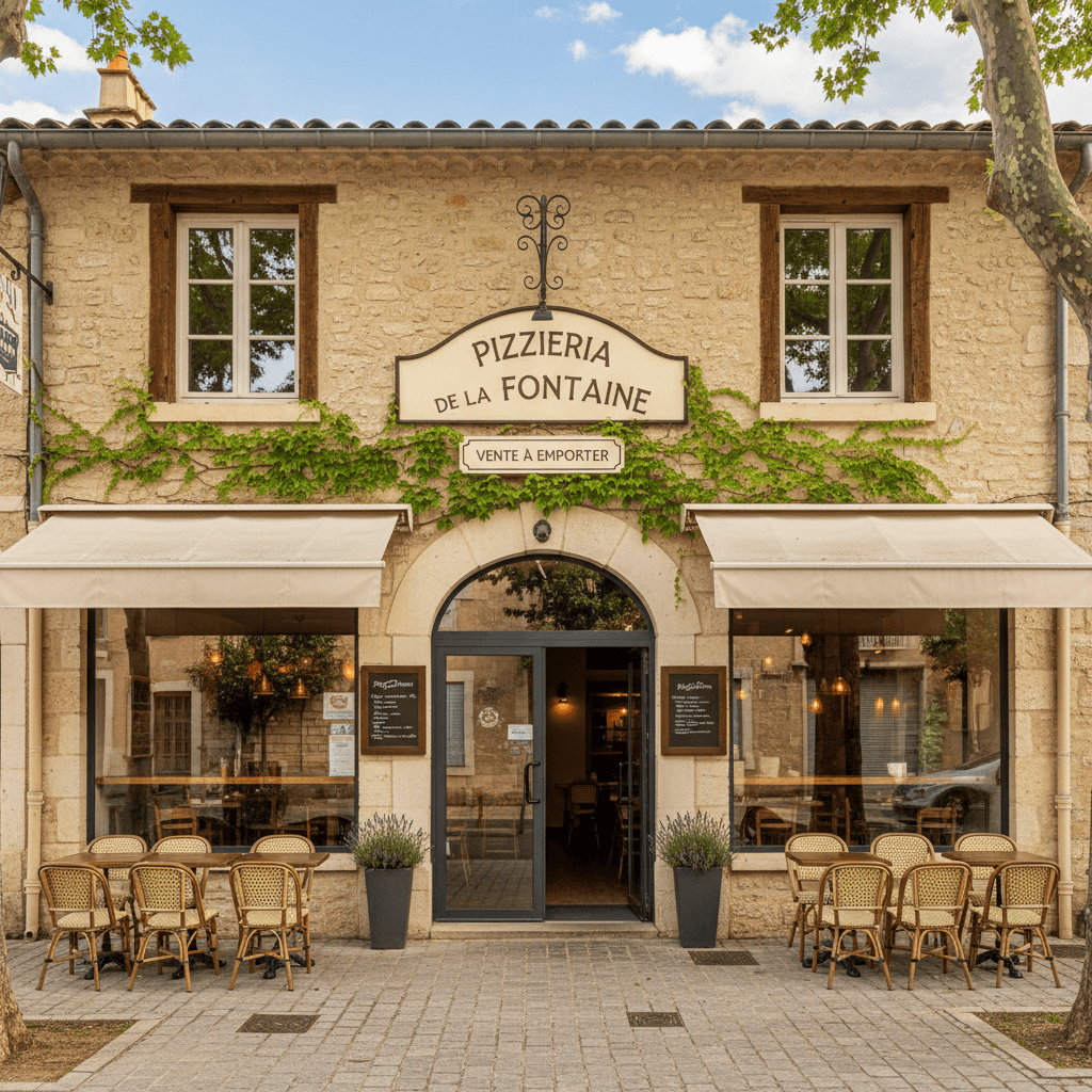Fast-food à Pernes-Les-Fontaines : terrasse - licence IV - Image 1