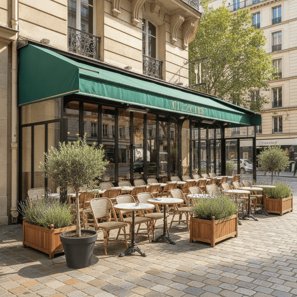 Restaurant 10 couverts à Levallois-Perret : terrasse - Image 1