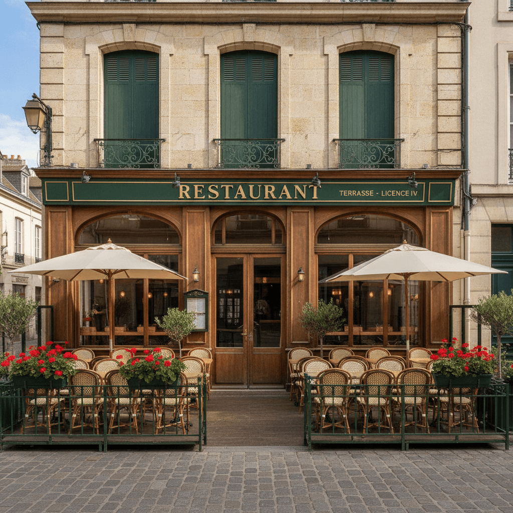 Restaurant 100m² à Le Mans : terrasse - licence IV - Image 1