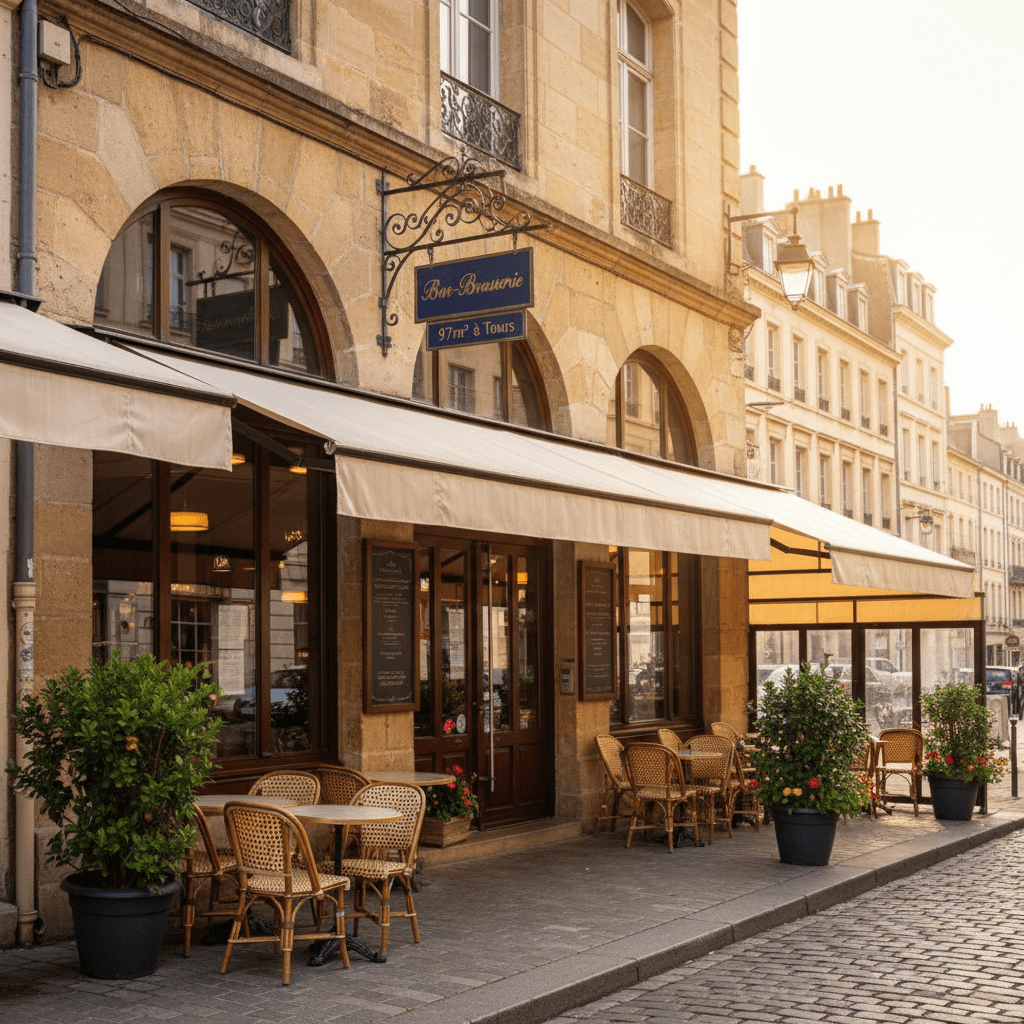Bar-brasserie 97m² à Tours : licence IV - extraction - Image 1