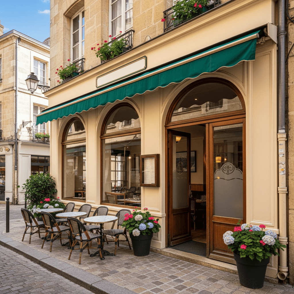 Restaurant 150m² à Bordeaux : terrasse - extraction